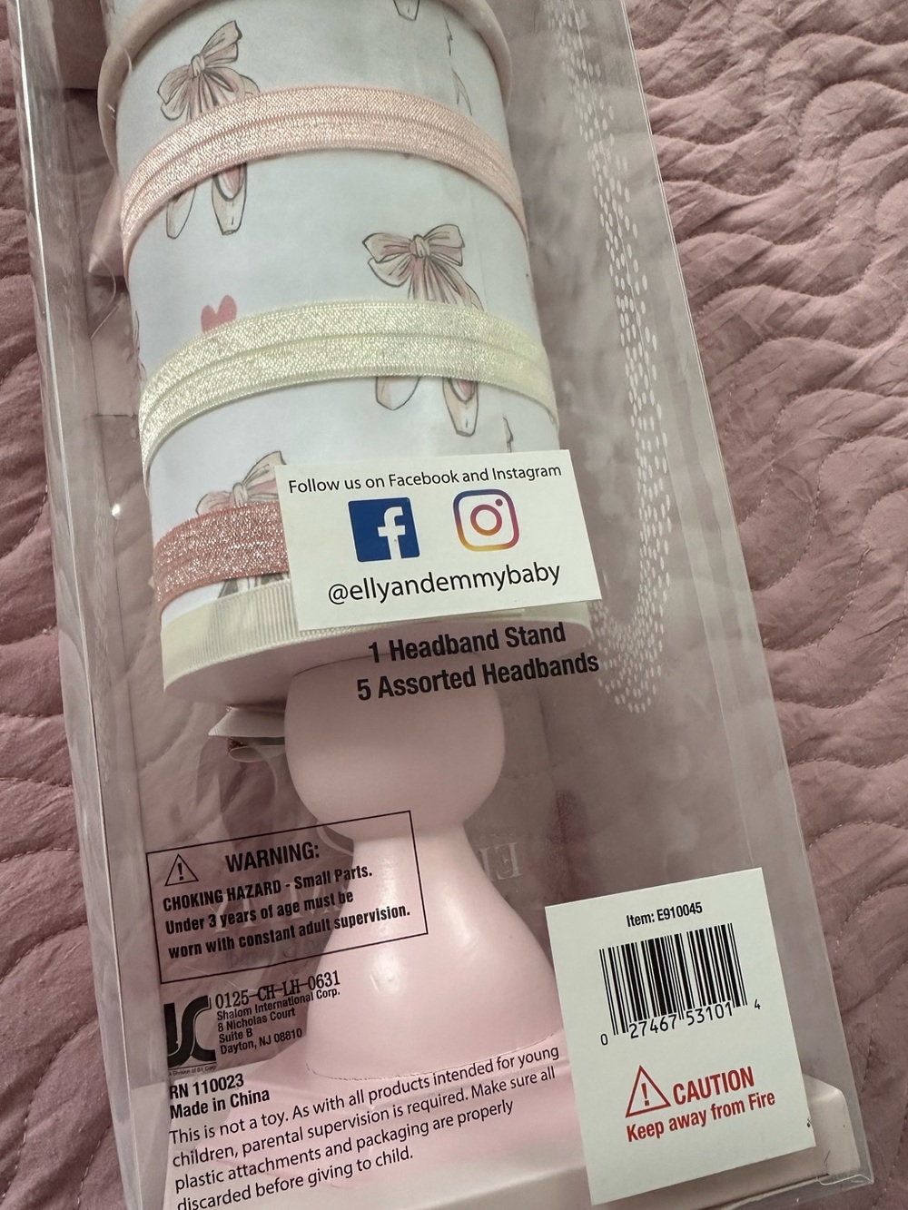 Carter's Baby Headband Set - Pink, White, Blue, Beige, Gray - Picture 11 of 11